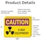 Signmission Radiation & Laser Sign, 7 in H x 10 in W, Vinyl Decal, Rectangle OS-2PACK-CR-D-710-L-10197 - alternate 6